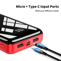 20000mAh Power Bank Múltiples puertos Usb 2.1A Cargador de viaje Power Banks Estaciones de carga rápida