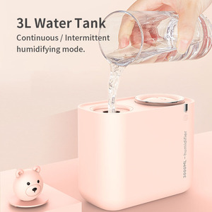 Humidificateur d'air Máy phun sương cá nhân Máy tính để bàn khuếch tán 3L lớn máy tạo độ ẩm điện - Product Image 2