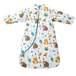 Sac de couchage d'hiver pour bébé 100% coton 3.5 Tog doux à imprimé animal pour la <span class=keywords><strong>naissance</strong></span> à 4 ans - Product Image 4