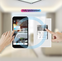 SmartLife IOT בית אוטומציה WIFI חכם בית LANBON צבע מתג LCD מסך מתג עם פונקצית צריכת חשמל