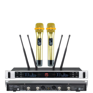 TURE DIVERSITY 640-690MHz Uhf Micrófonos inalámbricos de gama alta de doble canal mejor - Product Image 4