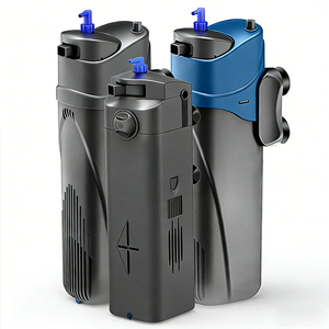 Pompe d'aquarium submersible 3-en-1 avec lumière UV, filtration, oxygénation, aération, circulation de l'eau, filtre intégré pour aquarium - Product Image 1