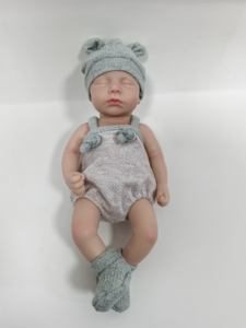 Chinesische Fabrik Neuerscheinung Pädagogisches Spielzeug Liebliches Design Schrägblickende Lebensechte Vollsilikon-Reborn-Babypuppen - Product Image 6