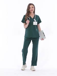 42192 de moda con cuello en V tela suave unisex médico matorrales conjunto completo de <span class=keywords><strong>ropa</strong></span> clásica para mujeres <span class=keywords><strong>ropa</strong></span> americana para mujeres - Product Image 1