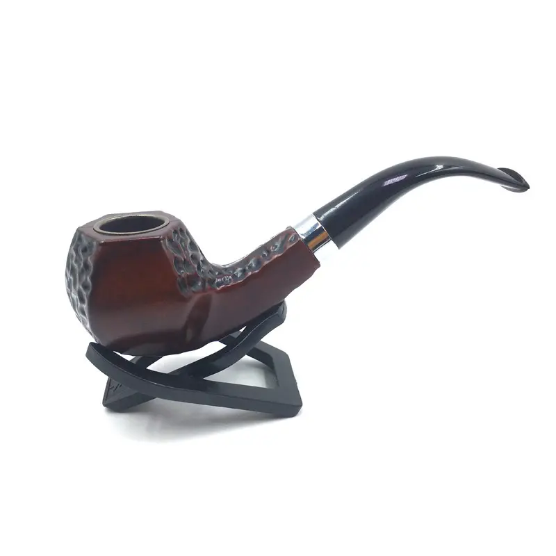 Hot Estilos Clássicos Natural Wood Tobacco Pipe Preço Razoável Rosewood Tubo De Fumar Com Filtro