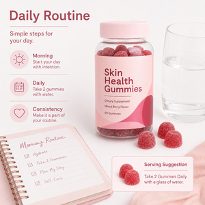 Hot Sale Adult Skin Beauty Antioxidant Glutathione Collagen Biotin Whitening Hydrated <b>Gummy</b> <b>Candy</b> for Health - Product Image 2