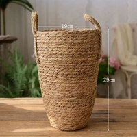 2025 nouveau Style nordique maison décorative Pots de fleurs tressé rotin matériel pour décorations de fête à la maison