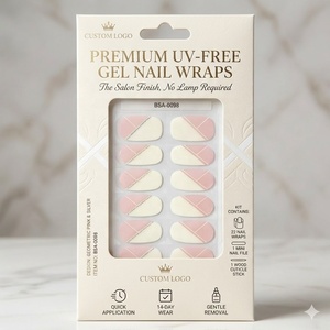 Nouvelles Bandes de Gel Semi-Durcies Sans HEMA, Certifiées CE, Sans UV, Inspirées de la <span class=keywords><strong>K</strong></span>-Beauty, Tenue 14 Jours pour la Saint-Valentin 2026 - Product Image 1