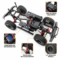 RGT EX86120 Desert Fox 1/10 RC Remote Control Crawler 4WD Reverse Drive System 45 Steering ESC Metal Resin 6-Channel RTR