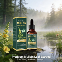 Gouttes d'extrait de feuille de molène personnalisées 60 ml – Complément alimentaire pour le soutien pulmonaire