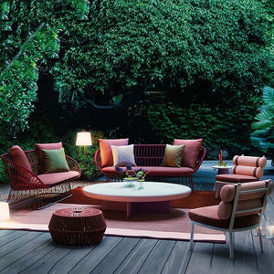 Canapé en aluminium tressé <span class=keywords><strong>de</strong></span> style nordique, fabricant <span class=keywords><strong>de</strong></span> mobilier d'extérieur luxueux pour bateaux <span class=keywords><strong>de</strong></span> croisière, ensemble <span class=keywords><strong>de</strong></span> meubles <span class=keywords><strong>de</strong></span> <span class=keywords><strong>jardin</strong></span> pour patio - Product Image 3