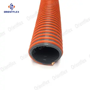 高档廉价工业金刚石PVC柔性重载螺旋真空砂砾吸气管软管