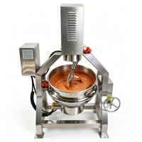 Marmite de cuisson professionnelle électrique à double enveloppe pour porridge, nouilles, soupes, bouillons d'os et ragoûts, avec chauffage au gaz et à vapeur