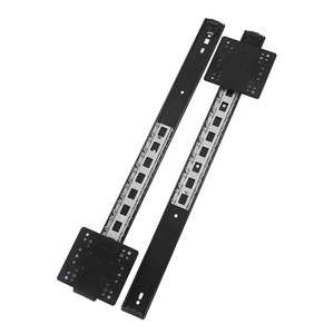 GQK GL1003 Riel deslizante de acero laminado en frío para gabinete con apertura a la derecha, accesorios de riel telescópico plegable para puerta mariposa con bolsillo oculto - Product Image 1