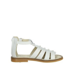 Gull1752 sandali bassi bianchi per le signore scarpe di gelatina piatte leggere con Logo ricamato e caratteristiche di tendenza della moda - Product Image 4