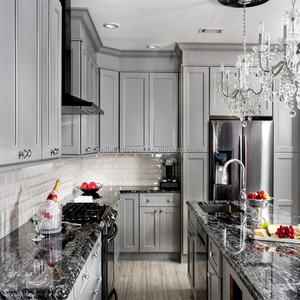 Fornitore di Mobili Eleganti Mobili da Cucina Grigi Stile Personalizzato Mobili da Cucina di Colore Grigio Arredamento per la Casa in Vendita - Product Image 2