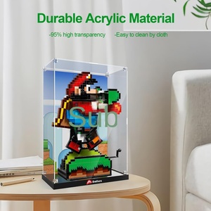 Vitrine en acrylique Super Mario <span class=keywords><strong>World</strong></span> Mario Yoshi Playst 71438, base en plaque acrylique transparente, fond peint HD - Product Image 1
