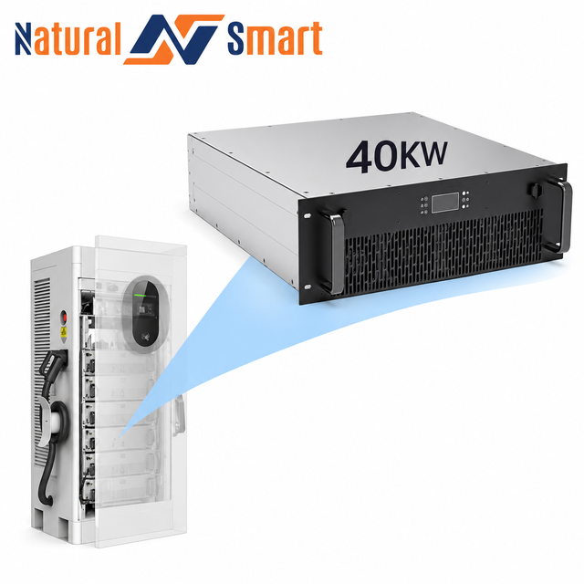 DC-DC Power Supply Module 30kw 40KW DC Power Module for DC EV Charging Station Wide Voltage 50V-1000V Output High Efficiency