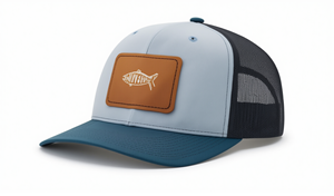 SY High Quality Custom Leather Patch Logo Classic 6 Panel <strong>Pre</strong>-Curved Brim Mesh Snap Back 112 Trucker Fashionable Summer - Product Image 4