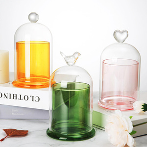 Oferta Especial: Cúpula de Vidrio de Doble Pared Económica con Asa en Forma de Pájaro <span class=keywords><strong>para</strong></span> Decoración de Bodas, Hogar y Librerías - Product Image 1