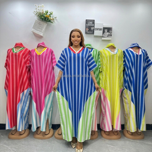 Vente directe usine – Nouvelle robe décontractée plissée pour femme grande taille, imprimé arabe du Moyen-Orient, coupe-vent extensible dans les quatre sens - Product Image 1