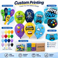 Pixel-Gaming Bedruckte 12-Zoll-Latexballons Videospiel-Geburtstagsballons Individueller Druck für Kindergeburtstags-Partydekoration