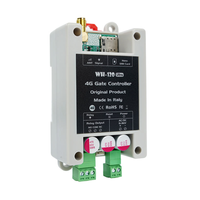 Europe France Espagne 4G SMS Interrupteur relais intelligent à distance Montage sur rail DIN Ouvre-portail Télécommande sans fil pour ventilateur, lumière et moteur