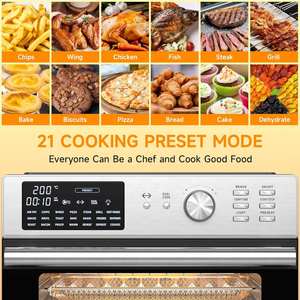 Four à Friture à Air Chaud Électrique Multifonction 30L en Acier Inoxydable avec Prise en Charge de la Langue Française pour la Cuisson et la Cuisson au Four du Poulet Entier - Product Image 4