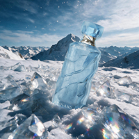 Flacon de parfum de luxe OEM 100 ml, flacon de parfum en verre vide, design personnalisé, logo et couleur personnalisés, boîte d'emballage personnalisée