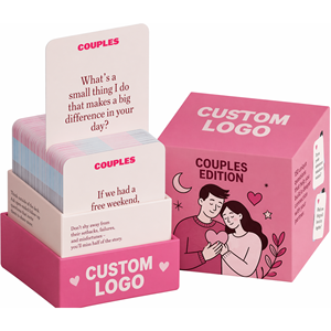 Carte da Conversazione Personalizzate Stampate su Misura, Mazzi Personalizzati per Gruppi e Feste, Giochi da Tavolo Professionali OEM di Alta Qualità - Product Image 1