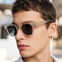Nouvelles Lunettes de Soleil Carrées de Luxe 2026 pour Hommes - Monture Épaisse Haut de Gamme Verres Polarisés Personnalisables avec Logo
