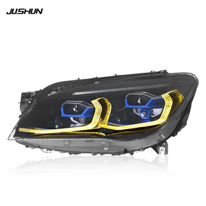 Kit de phares à LED Jushun pour BMW Série 7 F02 G12, double couleur DRL, lumière laser 2013-2015 - Product Image 2