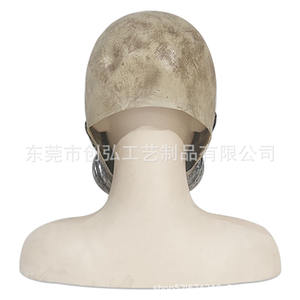 <span class=keywords><strong>Zombie</strong></span> Apocalypse Horror Cosplay Dress-Up Couvre-chef en latex Protection radiante Masque facial pour Film TV Halloween Doomsday Entourant - Product Image 4