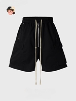 Shorts cargo unisexes décontractés en toile vintage, coupe-vent, respirants et écologiques, avec fermeture éclair, pour le printemps et l'été