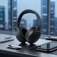 HAVIT H672BT ANC Auriculares Inalámbricos con Cancelación Activa de Ruido Híbrida de Alta Calidad, Auriculares Over-ear con Graves Profundos