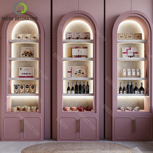 ร้านกาแฟธีมสีชมพู เฟอร์นิเจอร์ร้านค้าสั่งทำ เคาน์เตอร์กาแฟ ชา ร้านอาหารหินอ่อน ชุดโต๊ะเก้าอี้บูธ - Product Image 5