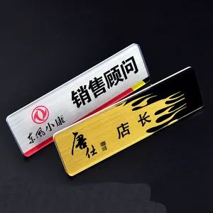 Custom Design Competitive Price Pin Type Plastic Acrylic Name Badge