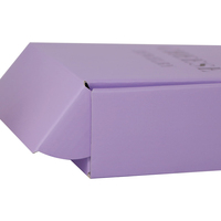 Boîtes postales écologiques violettes personnalisées, emballage, avec logo imprimé, 50 pièces