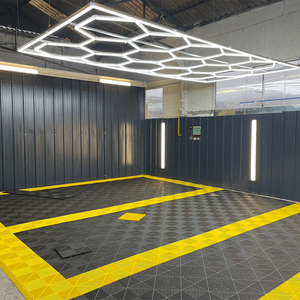 Dalles de sol de <span class=keywords><strong>garage</strong></span> recyclables certifiées CE, tapis de sol industriel emboîtables, adaptées aux ateliers et aux sous-sols - Product Image 2
