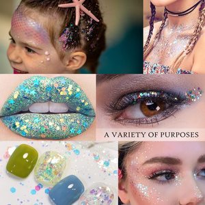 Wholesale Long Lasting Waterproof Chunky Cosmetic <b>Glitter</b> Festival Shimmer Powder Gel Kids Eyeshadow Beauty Face Body <b>Glitter</b> - Product Image 6