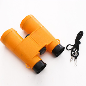 Miniature Double Tube Toy Binoculars 5X Plastic Camouflage Red Blue Green Orange For Kids Nature Exploration - Product Image 3