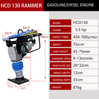 Compacteur Earth Rammer 5.5HP avec Jumping Jack Hammer Tamping 35CM Core Components Engine