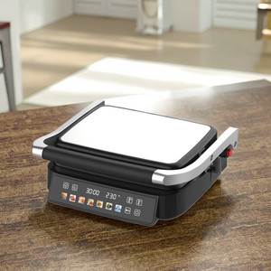 Grille de contact électrique <span class=keywords><strong>multifonction</strong></span> en acier inoxydable Écran LCD couleur Plaque à <span class=keywords><strong>raclette</strong></span> non détachable Grille à poulet sans fumée - Product Image 2