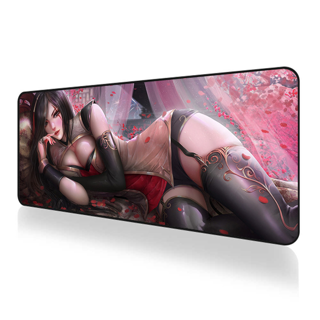 Cartoon Gaming Mouse Pad Big Large Custom LOGO Mouse Pad Gamer Mouse and Keyboard Mat Pc XXL Black Anime Mousepad