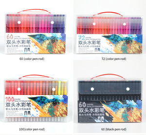 Bút Màu Hai Đầu 72/100 Màu Bán Chạy Nhất Bút Đánh Dấu Màu Fineliner Bút Màu Bút Màu Nước Bút Cảm Thấy <span class=keywords><strong>Fine</strong></span> <span class=keywords><strong>Point</strong></span> - Product Image 5