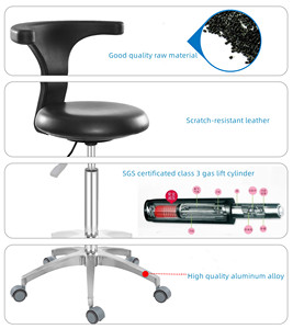 Tabouret chirurgical sans couture AntluPlus, <span class=keywords><strong>chaise</strong></span> <span class=keywords><strong>d</strong></span>'examen médical pour laboratoire dentaire et clinique vétérinaire - Product Image 3