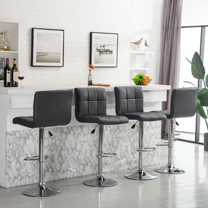 <span class=keywords><strong>Tabouret</strong></span> <span class=keywords><strong>de</strong></span> <span class=keywords><strong>Bar</strong></span> Moderne en Cuir PU Pieds en Métal Transparent pour la Maison Café Extérieur Casino Divertissement Loisirs Salles <span class=keywords><strong>de</strong></span> Sport Utilisation Liquidation Vente - Product Image 5