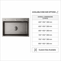 Évier de cuisine artisanal en acier inoxydable 304 brossé, coins arrondis R10, cuve profonde, taille personnalisée pour la rénovation de cuisine domestique