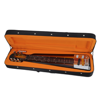 6-String Lap Steel Guitar, Sunburst Finish Poplar Electric Slide Guitar with Carrying Case & Tone Bar