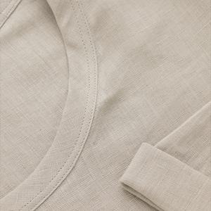 Camiseta de Lino con Logotipo Gráfico Personalizado de Alta Calidad, Camiseta Extra Grande 100% Algodón Grueso para Hombre - Product Image 3